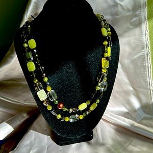 Artisan created; Gorgeous Double strand necklace